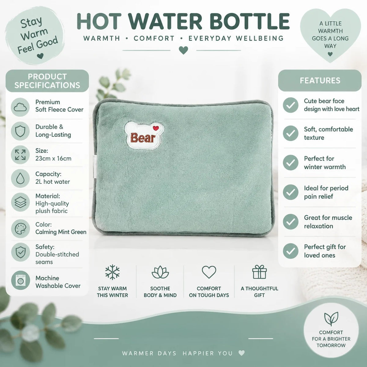 Rechargeable Hot Water Bottles, Heat Packs, Explosion-proof Heat Pads