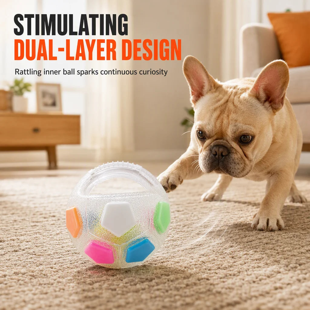 ⏳🔥limited-time 49% Off! ⏰🐶interactive Dog Soccer Ball Toy With Grab Tabs