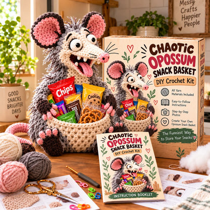 😂 Snack Attack Squad™ – Diy Crochet Funny Animal Snack Basket Collection