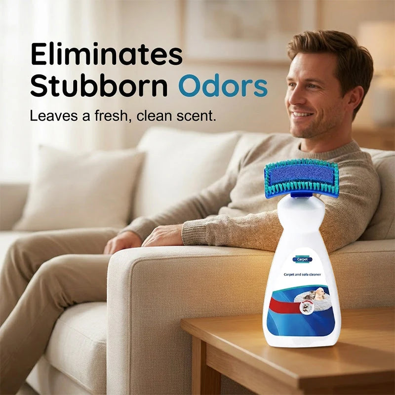 🔥 No-Wash Carpet & Sofa Cleaner with Brush