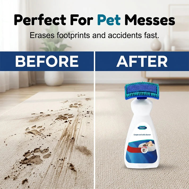 🔥 No-Wash Carpet & Sofa Cleaner with Brush