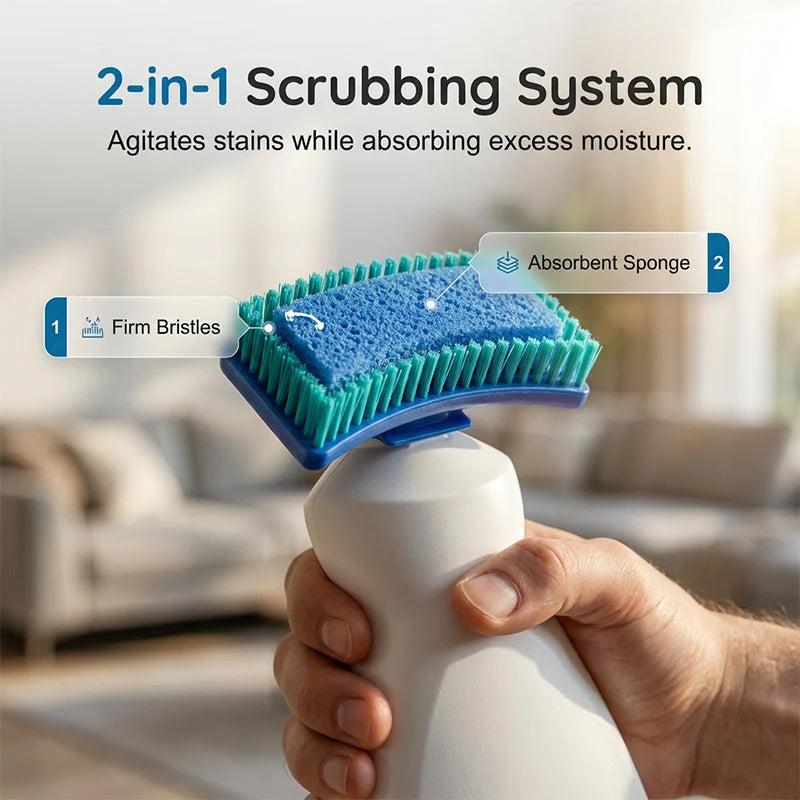 🔥 No-Wash Carpet & Sofa Cleaner with Brush