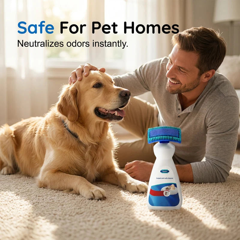🔥 No-Wash Carpet & Sofa Cleaner with Brush