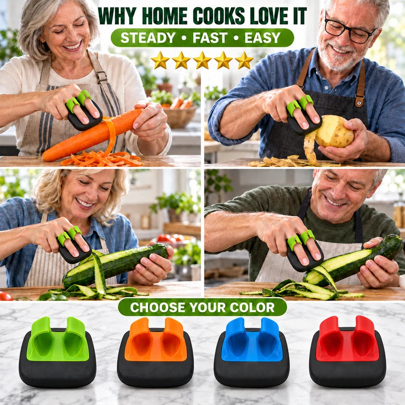 🥳2026 Hot Sale🥳💞50k+ Sold! 🧣❄️ 47% Off!ergonomic Two-finger Fruit And Vegetable Peeler
