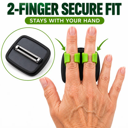 🥳2026 Hot Sale🥳💞50k+ Sold! 🧣❄️ 47% Off!ergonomic Two-finger Fruit And Vegetable Peeler