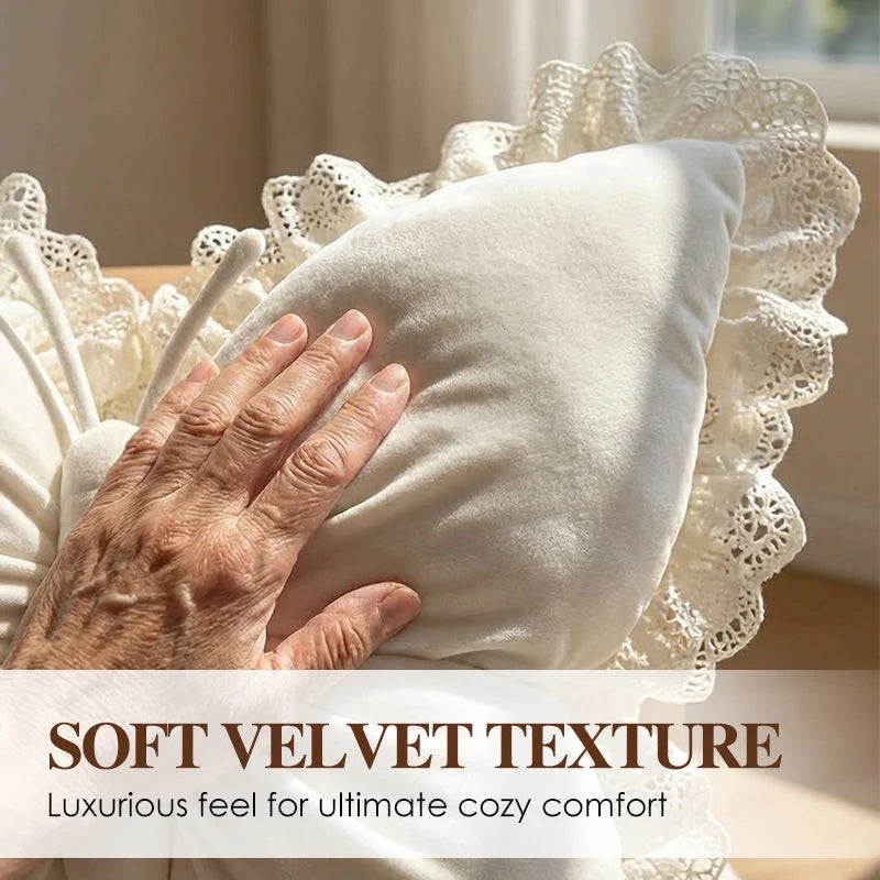 🦋Elegant Butterfly-shaped Throw Pillow – Delicate Lace & Charming Style🌸✨