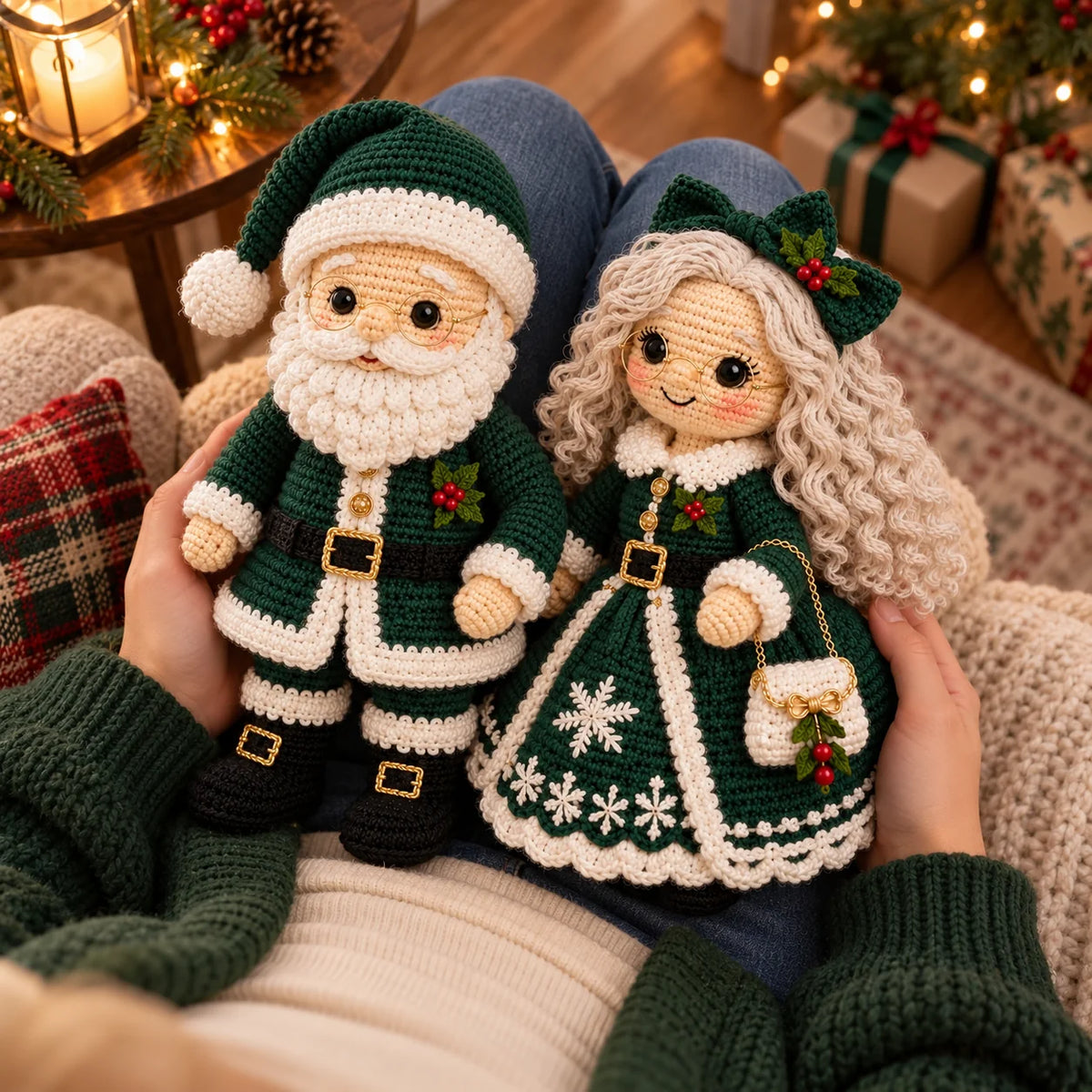Crochet Christmas Santa & Mrs. Claus Amigurumi Doll