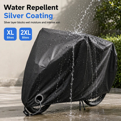Waterproof And Dustproof 190t Bicycle Cover For Outdoor Bike Protection🚴