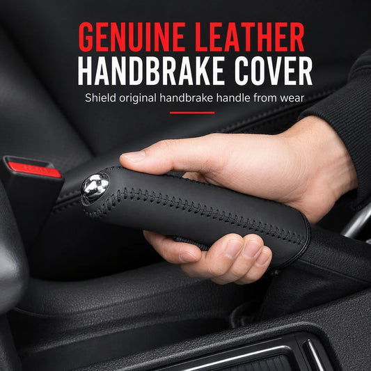 ✋ Universal Car Handbrake Protective Cover Sleeve – Pu Leather, Anti-slip, Interior Upgrade 🚗✨