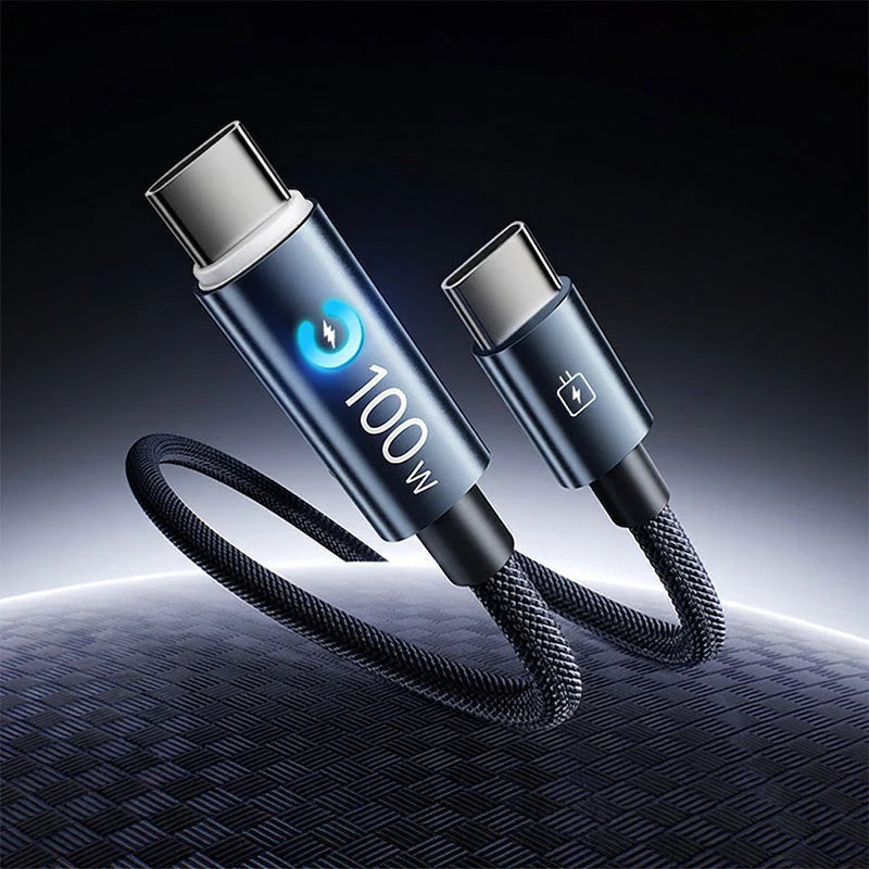 Charge Any Device Instantly! No-overcharge 100w Braided Cable