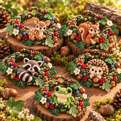 🌿 Woodland Wrist Friends – Handmade 3d Crochet Animal Bracelet Collection🧶