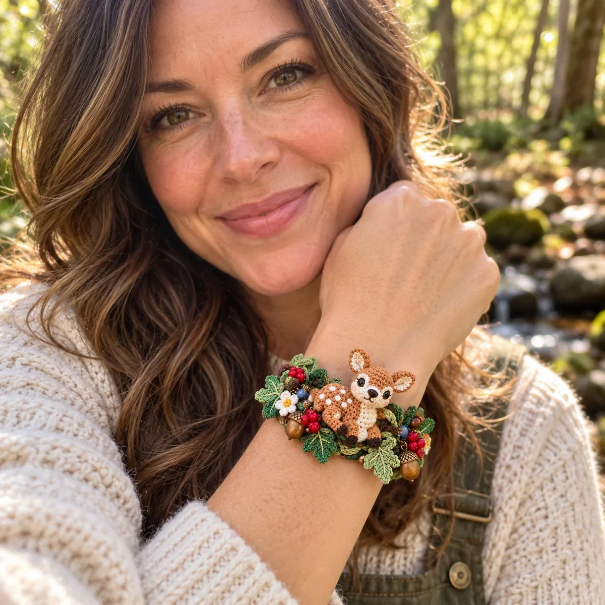 🌿 Woodland Wrist Friends – Handmade 3d Crochet Animal Bracelet Collection🧶