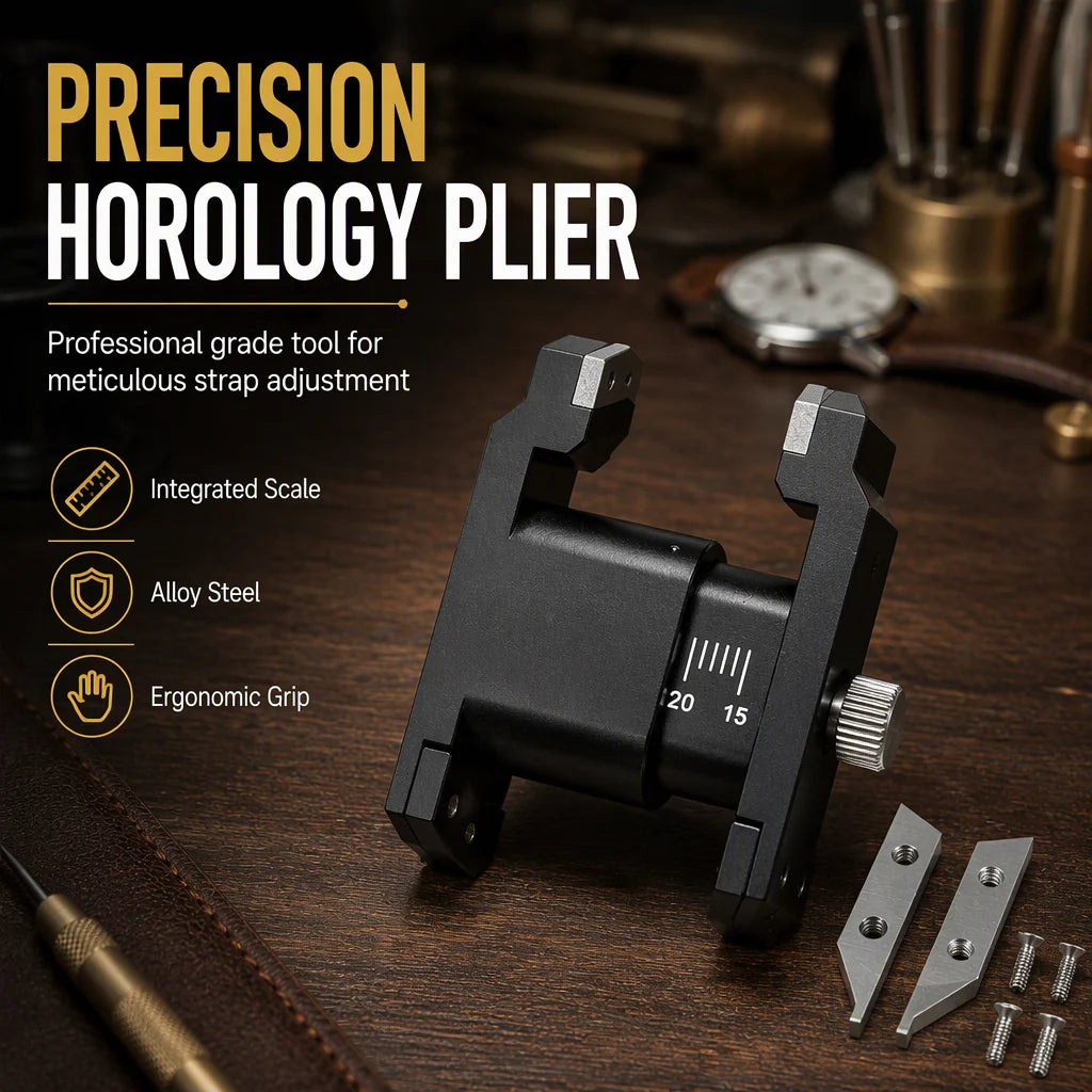 ⌚✨ Spring Bar Plier Tool – Dual-fork Precision, Adjustable Mm Scale, Replaceable Alloy Tips – Scratch-free Strap Changes. 🛠️