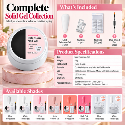 💅 Moldable Builder Gel for Nail Extension