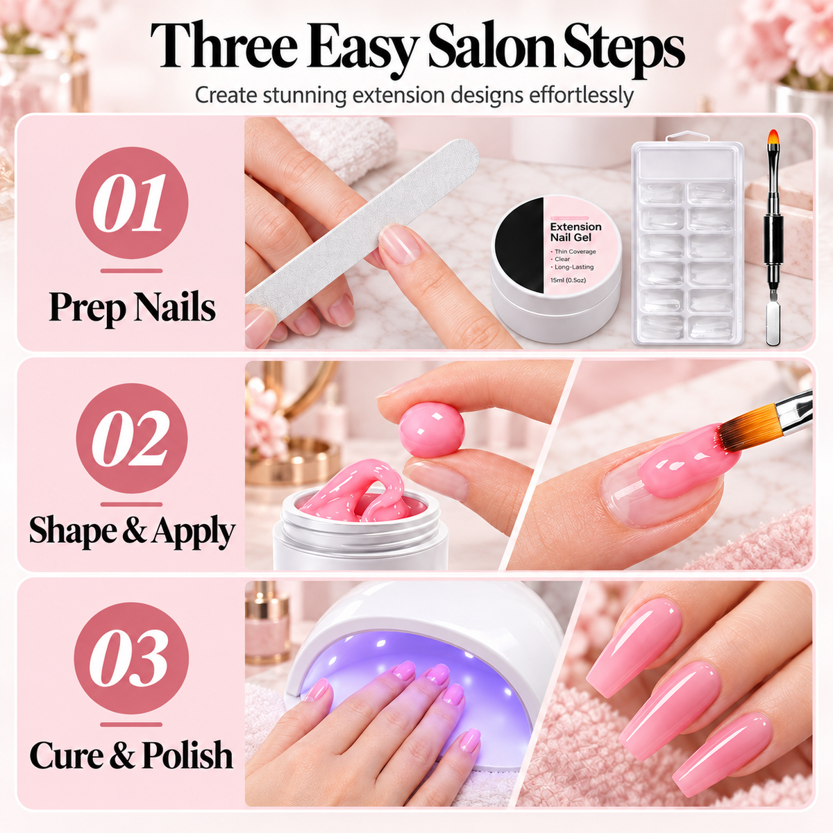 💅 Moldable Builder Gel for Nail Extension
