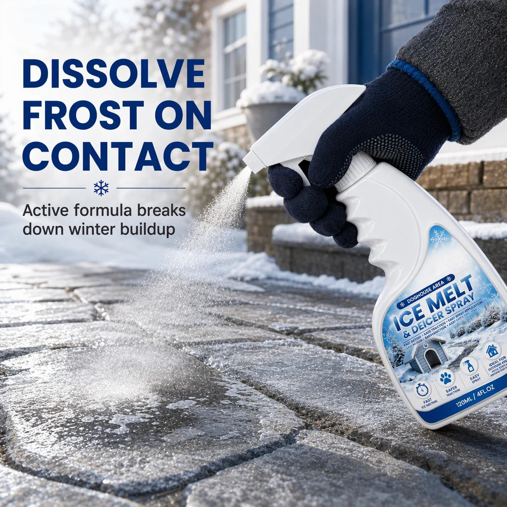 ❄️Outdoor De-Icing & Snow Melting Spray – pet-safe, dissolves frost on contact. Clear steps, walkways & patios fast! 🛡️✅