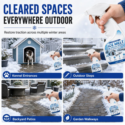 ❄️Outdoor De-Icing & Snow Melting Spray – pet-safe, dissolves frost on contact. Clear steps, walkways & patios fast! 🛡️✅