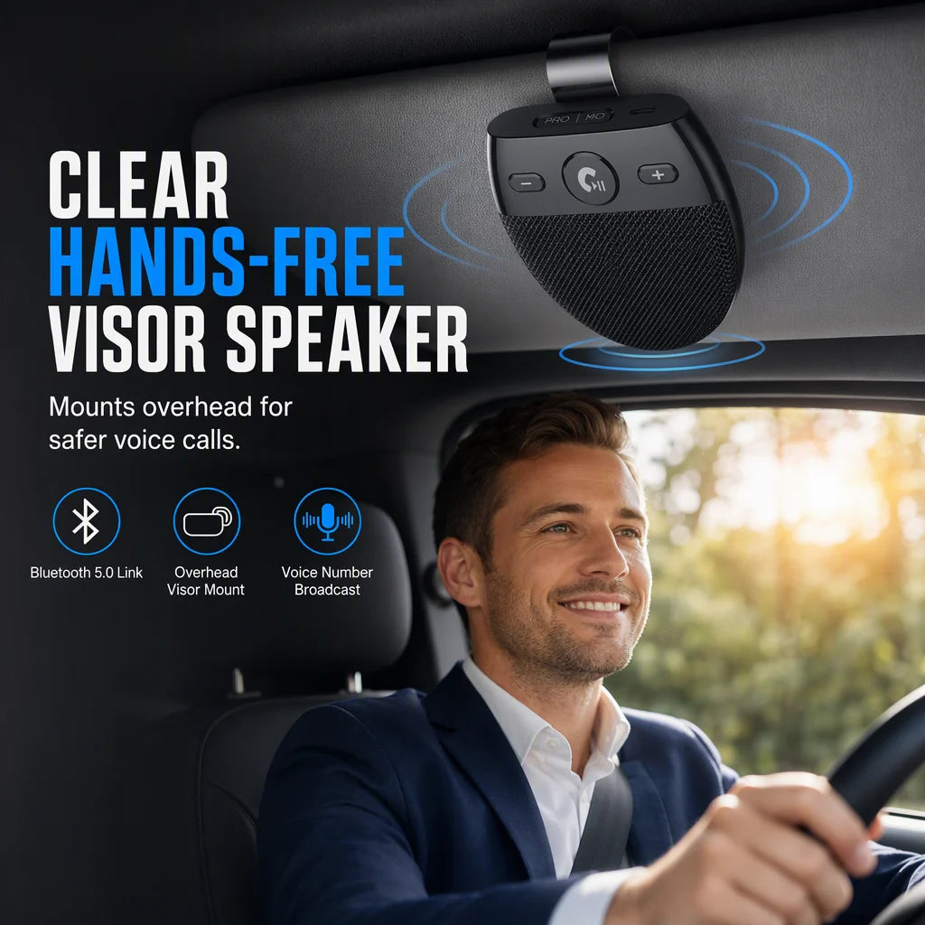 🚗 Sp11 Bluetooth Sun Visor Speakerphone