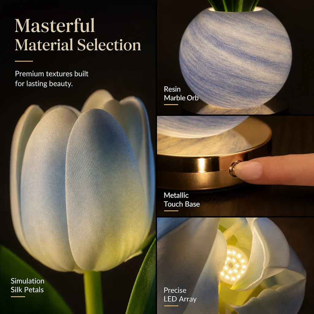 LED-Simulation „Tulip Planet“ – Stimmungsnachtlicht mit Touch-Steuerung