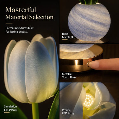 LED-Simulation „Tulip Planet“ – Stimmungsnachtlicht mit Touch-Steuerung