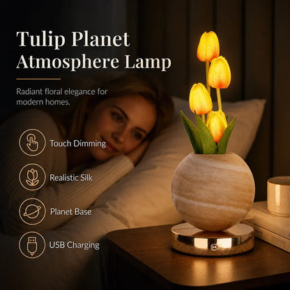 LED-Simulation „Tulip Planet“ – Stimmungsnachtlicht mit Touch-Steuerung