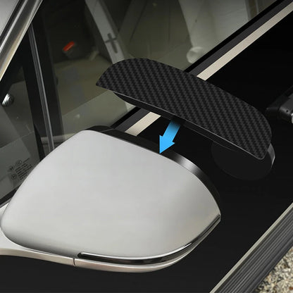 Adjustable Blind Spot Mirrors With Rain Visor