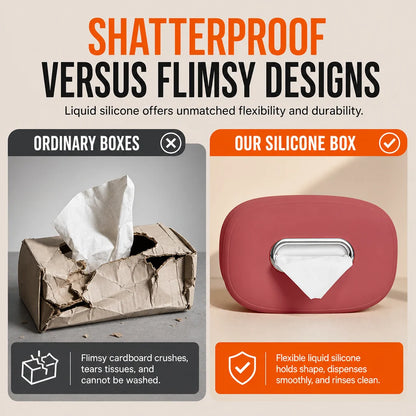 Hanging Silicone Car Tissue Box Holder