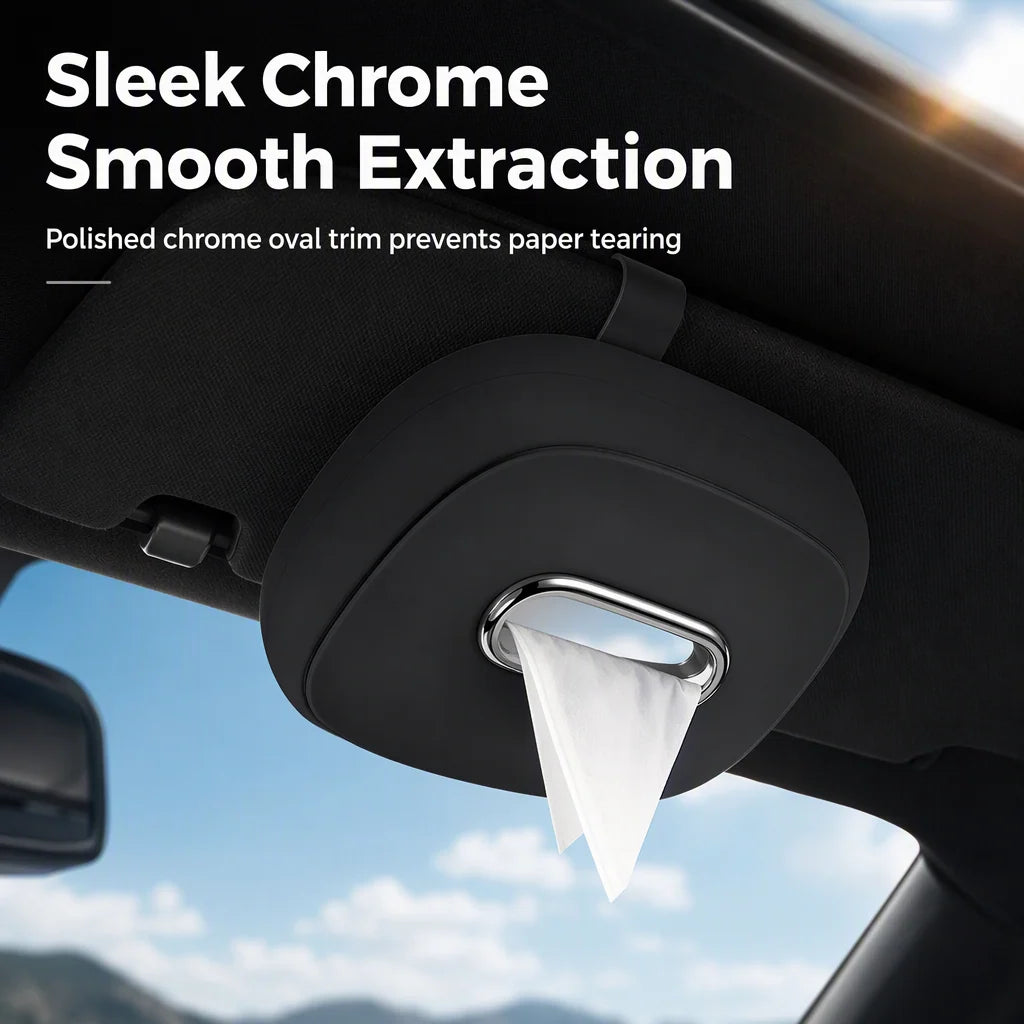 Hanging Silicone Car Tissue Box Holder