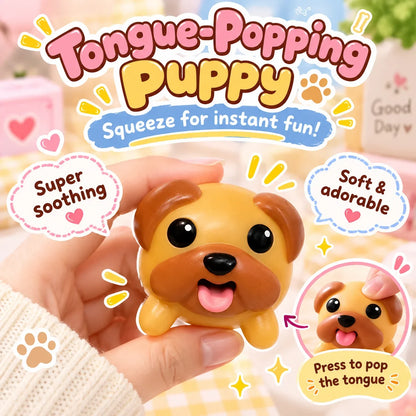 🔥60% Off🐶tongue-popping Puppy Squeeze Toy – Cute Pocket Fidget Companion