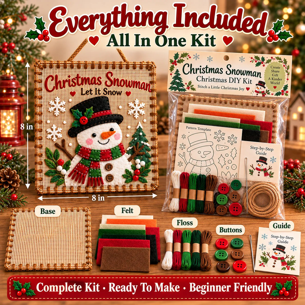 🎄✨Christmas DIY Fabric Weaving Friendship Kit - 🧵 Create Something Special Together! 💕