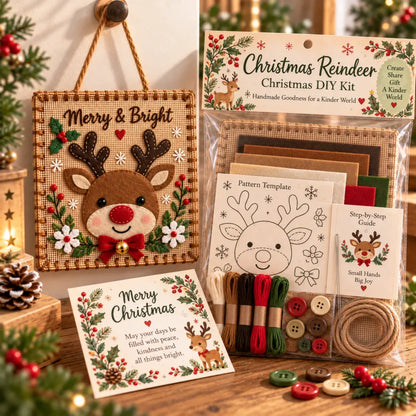 🎄✨Christmas DIY Fabric Weaving Friendship Kit - 🧵 Create Something Special Together! 💕
