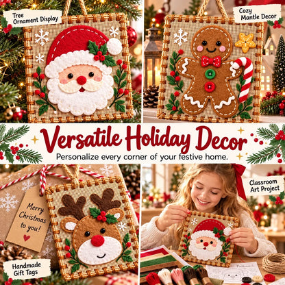 🎄✨Christmas DIY Fabric Weaving Friendship Kit - 🧵 Create Something Special Together! 💕