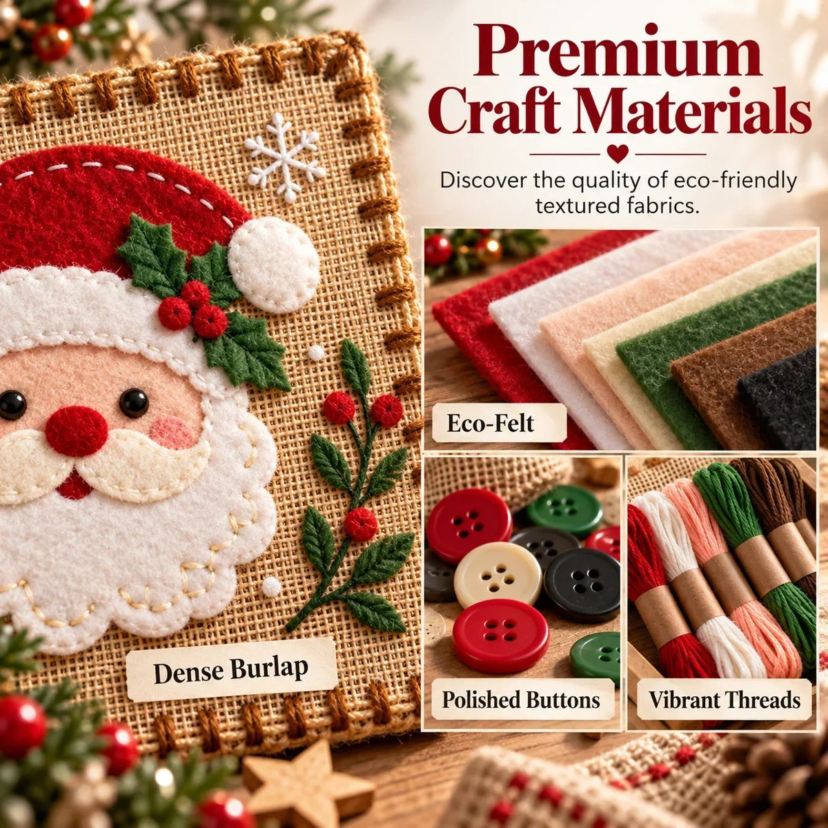🎄✨Christmas DIY Fabric Weaving Friendship Kit - 🧵 Create Something Special Together! 💕