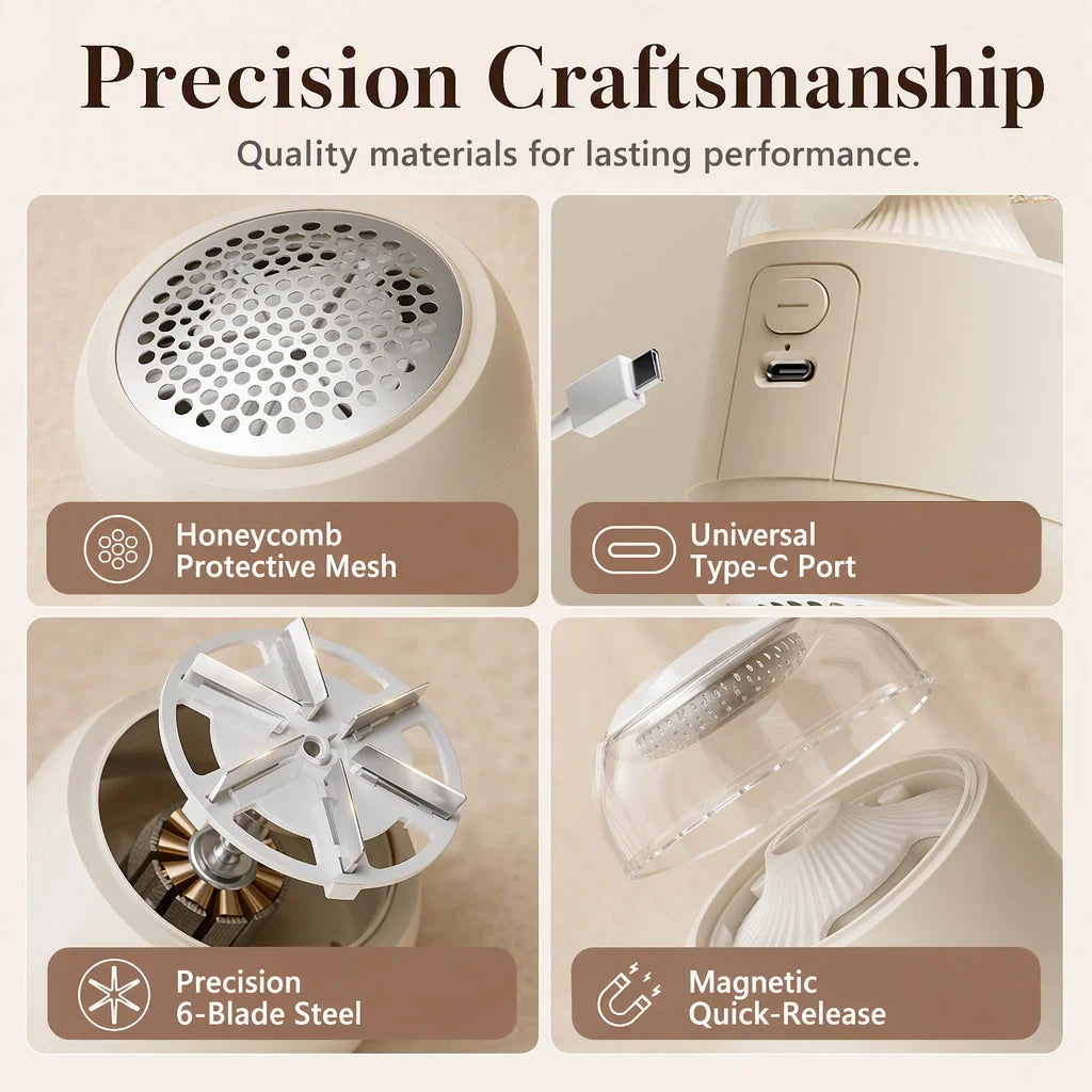 Compartmentalized Magnetic Suction Lint Remover
