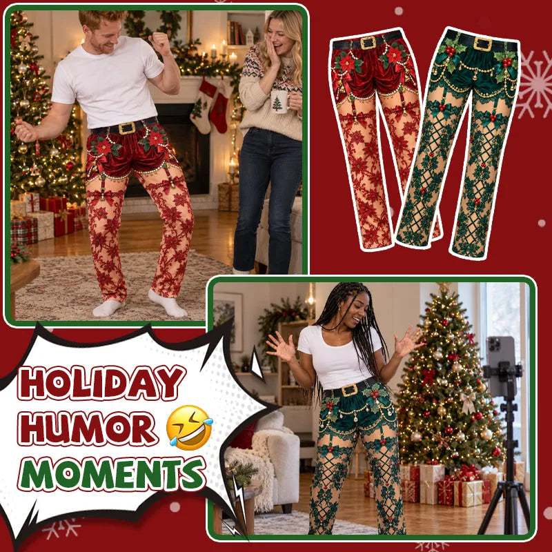 Funny Christmas Illusion Pants