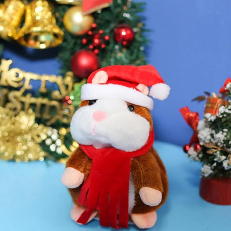 🐹 🐹Last Day Special Price £9.99！✨Talking Hamster Plush – repeats whatever you say, auto head-shaking, hilarious fun for kids & adults.🎁