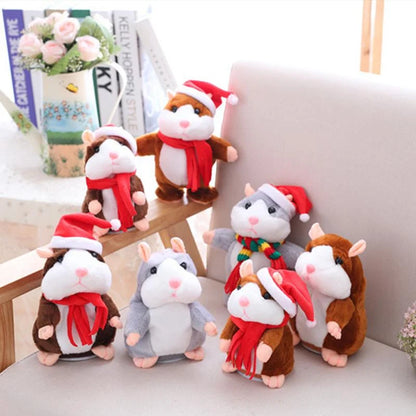 🐹 🐹Last Day Special Price £9.99！✨Talking Hamster Plush – repeats whatever you say, auto head-shaking, hilarious fun for kids & adults.🎁