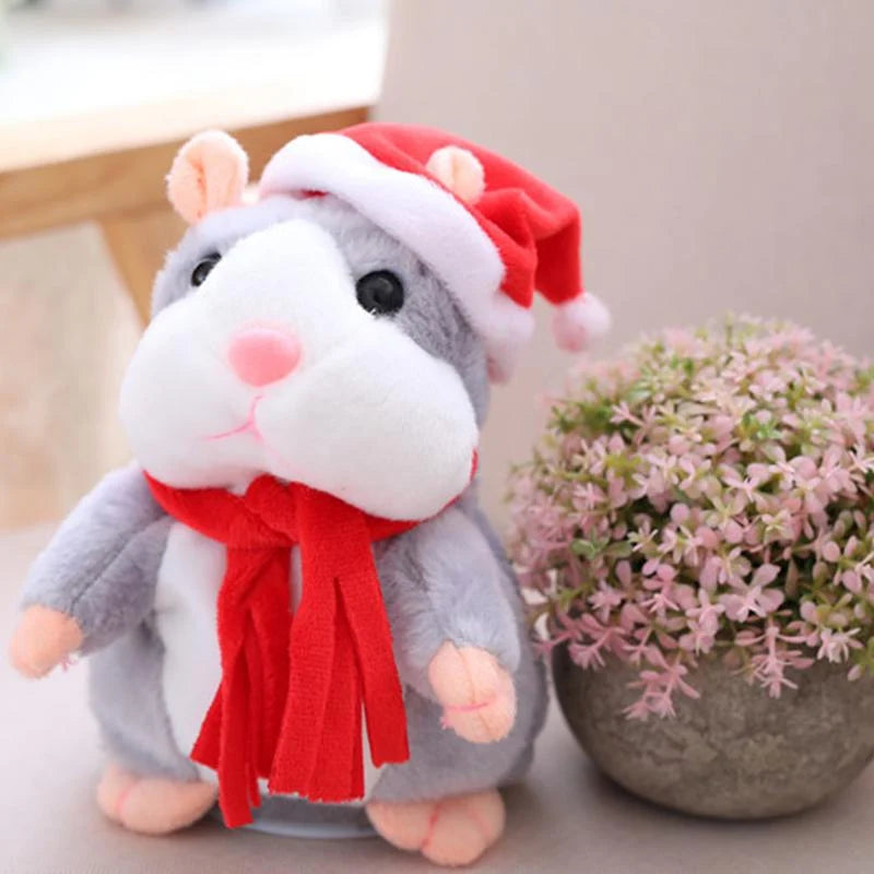 🐹 🐹Last Day Special Price £9.99！✨Talking Hamster Plush – repeats whatever you say, auto head-shaking, hilarious fun for kids & adults.🎁
