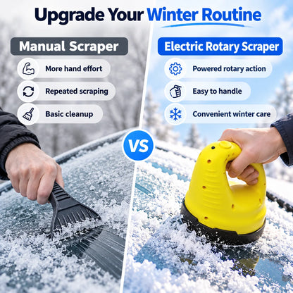 🚗⚡ Electric Car Windshield Snow Scraper & De-Icing Tool for Fast Winter Snow Removal 🌨️🧊💨