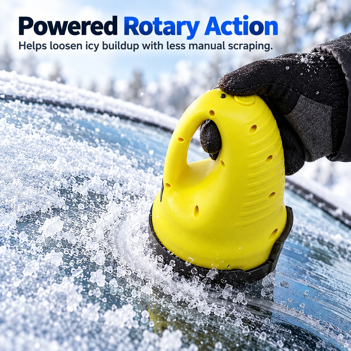 🚗⚡ Electric Car Windshield Snow Scraper & De-Icing Tool for Fast Winter Snow Removal 🌨️🧊💨