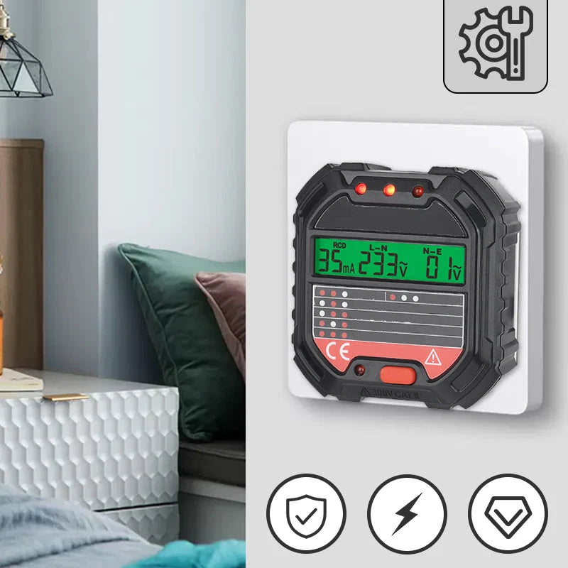 ⚡ Digital Outlet Wiring Tester