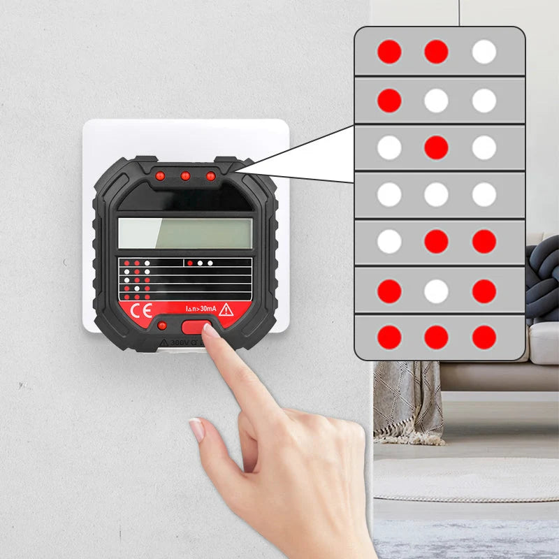 ⚡ Digital Outlet Wiring Tester