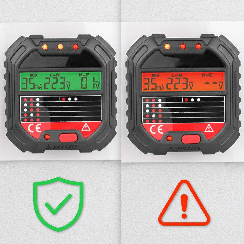 ⚡ Digital Outlet Wiring Tester