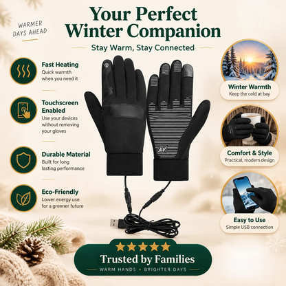 Winter Outdoor Warm Electric Heated Gloves