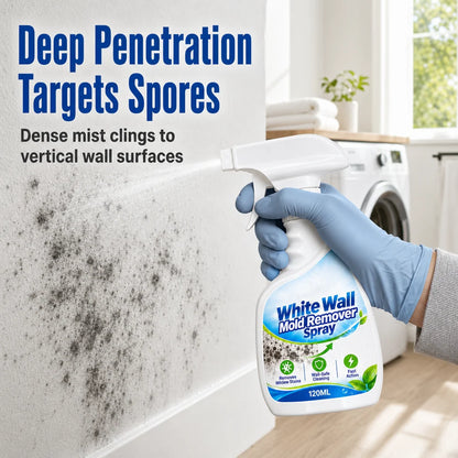 🧴50% OFF NOW! Fast-Acting Wall Mold Remover Spray, Deep Penetrating Mildew Cleaner, Quick Restoration Mold Removal Spray for Home Walls & Bathroom