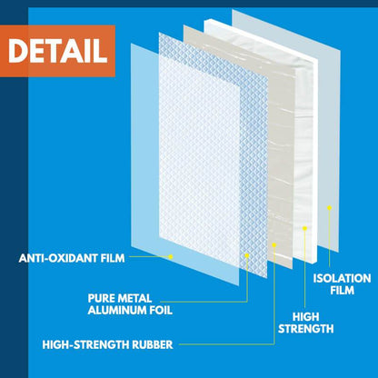 🛡️ Butyl Rubber Waterproof Tape: Aluminum Foil, Uv Resistant, Weatherproof