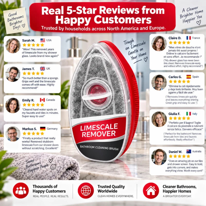 Limescale Remover Bathroom Cleaning Brush