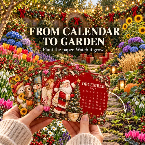 🎄🗓️ Christmas Limited-Edition — 🪴✨ Eco-Friendly Plantable “Timeless” Seed Calendar 2027