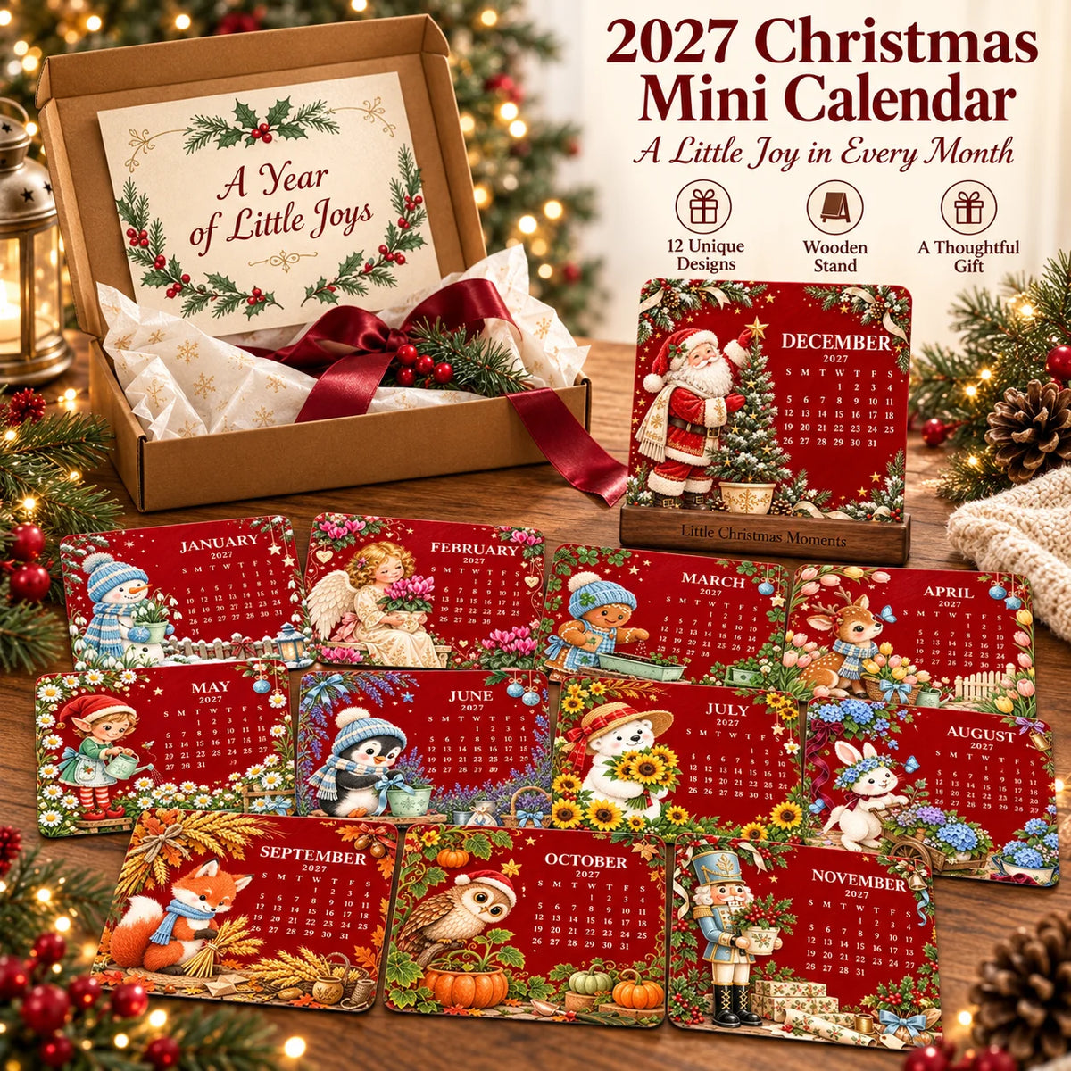 🎄🗓️ Christmas Limited-Edition — 🪴✨ Eco-Friendly Plantable “Timeless” Seed Calendar 2027