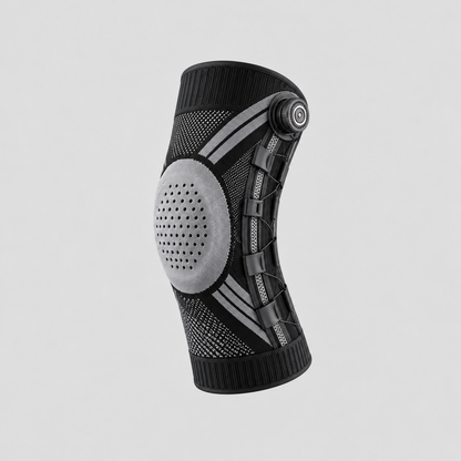 Dial-Adjustable Sports Knee Brace with Alloy Spring Support